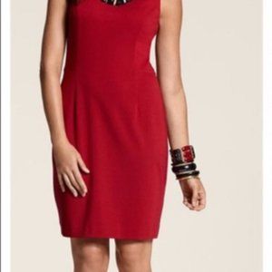 Chico's zahara sleeveless dress in razzie red